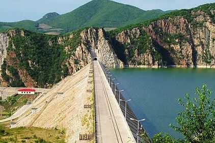 混凝攪拌泵車(chē)，四川土溪口水庫(kù)建設(shè)施工